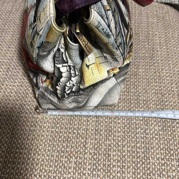 Anuschka hand painted handbag 10 x 7 x 4 - Picture 4 of 10